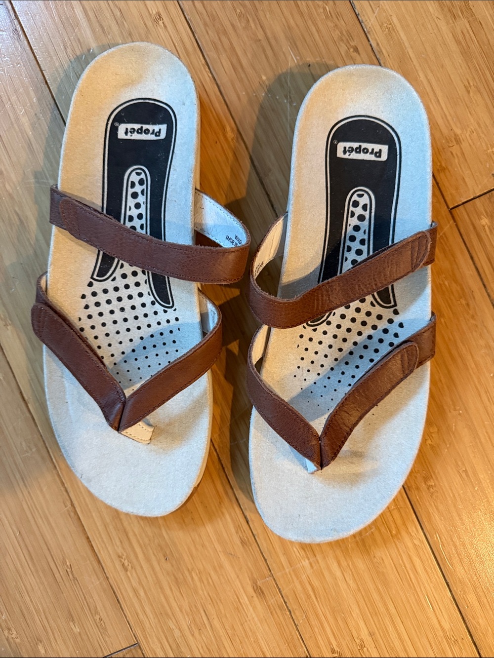 Propet Brown Double-Strap Women's Sandals